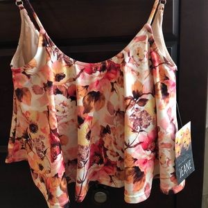 Kortni Jean Floral Swim Top XS